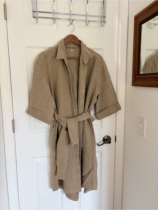 pip-squeak chapeau Jackets & Blazers - Pip-squeak chapeau sugar raw linen coat